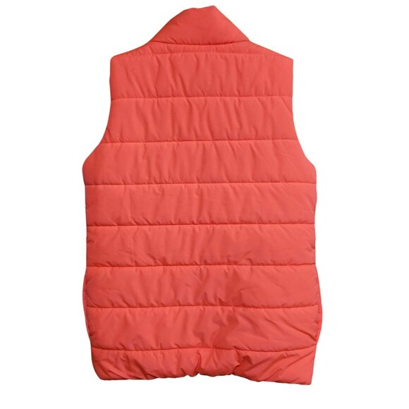 Puma Women’s Medium Quilted Puffer Vest Pink Lightweight Zip Sleeveless Jacket - Picture 2 of 7
